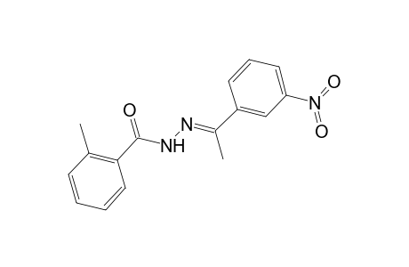 2-Methyl-N'-[(E)-1-(3-nitrophenyl)ethylidene]benzohydrazide