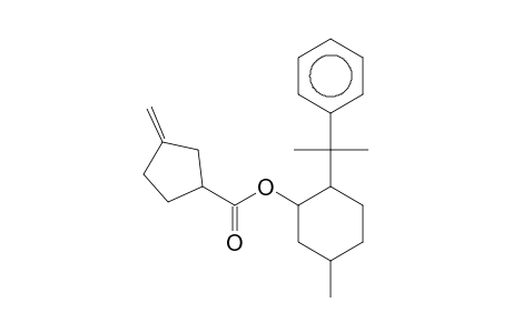 Cyclopentanecarboxylic acid, 3-methylene-, (8'-phenylmenthyl) ester