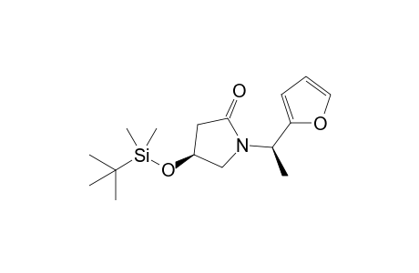 (4S)-4-[tert-butyl(dimethyl)silyl]oxy-1-[(1R)-1-(2-furanyl)ethyl]-2-pyrrolidinone
