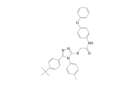 2-{[5-(4-tert-butylphenyl)-4-(4-methylphenyl)-4H-1,2,4-triazol-3-yl]sulfanyl}-N-(4-phenoxyphenyl)acetamide