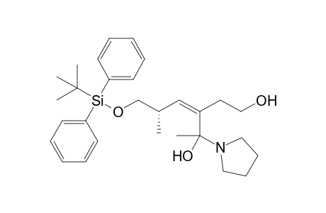 (3Z,5S)-3-((2S)-3-{[tert-Butyl(diphenyl)silyl]oxy}-2-methylpropylidene)-4-[(2S)-pyrrolidinyl]-1,4-pentanediol