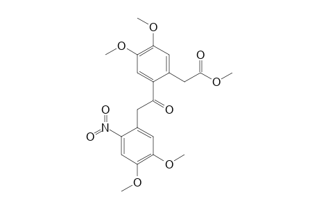 2-[2-[2-(4,5-dimethoxy-2-nitro-phenyl)acetyl]-4,5-dimethoxy-phenyl]acetic acid methyl ester