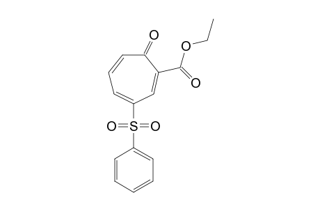 2-(Ethoxycarbonyl)-4-(phenylsulfonyl)cyclohepta-2,4,6-triene-1-one