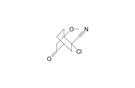 (1R*,2S*)-2-Chloro-1-methoxy-5-oxo-bicyclo(2.2.2)octane-2-carbonitrile