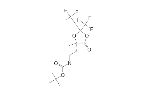 (5S)-5-[2-(TERT.-BUTYLOXYCARBONYLAMINO)-ETHYL]-2,2-BIS-(TRIFLUOROMETHYL)-5-METHYL-1,3-DIOXOLAN-4-ONE