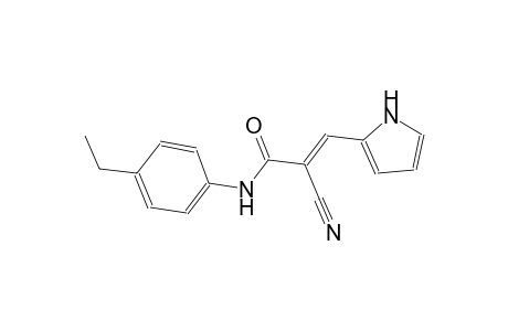 (2E)-2-cyano-N-(4-ethylphenyl)-3-(1H-pyrrol-2-yl)-2-propenamide