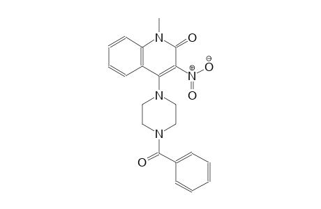 4-(4-benzoyl-1-piperazinyl)-1-methyl-3-nitro-2(1H)-quinolinone
