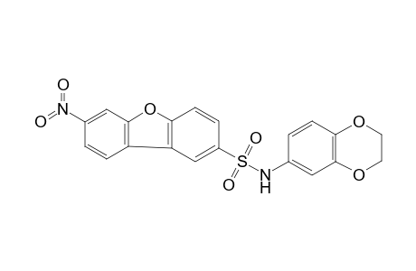 N-(2,3-dihydro-1,4-benzodioxin-6-yl)-7-nitro-2-dibenzofuransulfonamide