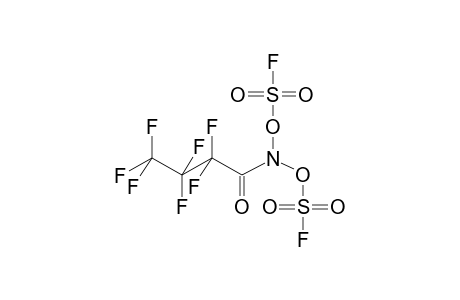 HEPTAFLUOROBUTYRIC ACID, N,N-BIS(FLUOROSULPHATE)AMIDE