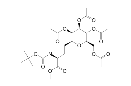 METHYL-6,7,8,9-TETRA-O-ACETYL-5,9-ANHYDRO-2,3,4-TRIDEOXY-2-(TERT.-BUTYLOXYCARBONYLAMINO)-D-THREO-L-GALACTO-DECANOATE