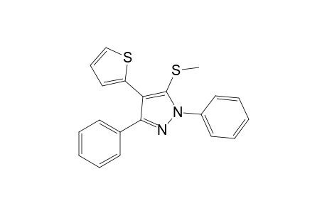 5-(Methylthio)-1,3-diphenyl-4-(thiophen-2-yl)-1H-pyrazole