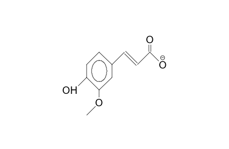 3-Methoxy-4-hydroxy-cinnamic acid, anion