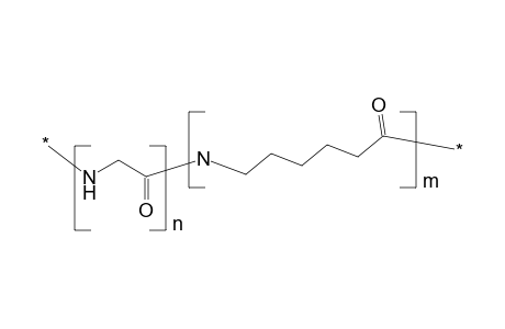 Copoly(amide-2-amide-6), poly(glycyl-caproamide), poly(iminomethylene-carbonyliminopentamethylenecarbonyl)
