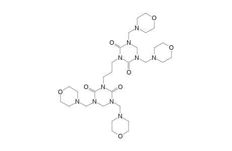 1,3-BIS-(1,5-BIS-(MORPHOLINOMETHYL)-2,4-DIOXOHEXAHYDRO-1,3,5-TRIAZINYL)-PROPANE