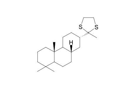 13-.alpha.-Acetyl-8-.beta.(H)-podocarpane - ethylenedithio-ketal