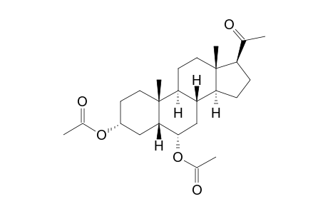 3α,6α-dihydroxy-5β-pregnan-20-one, diacetate