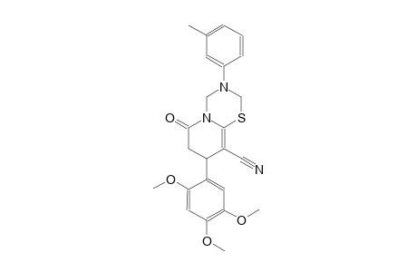 2H,6H-pyrido[2,1-b][1,3,5]thiadiazine-9-carbonitrile, 3,4,7,8-tetrahydro-3-(3-methylphenyl)-6-oxo-8-(2,4,5-trimethoxyphenyl)-