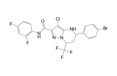 5-(4-bromophenyl)-3-chloro-N-(2,4-difluorophenyl)-7-(trifluoromethyl)-4,5,6,7-tetrahydropyrazolo[1,5-a]pyrimidine-2-carboxamide
