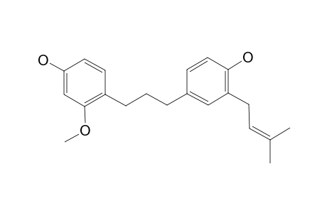 1-(4-HYDROXY-2-METHOXYPHENYL)-3-(4-HYDROXY-3-PRENYLPHENYL)-PROPANE