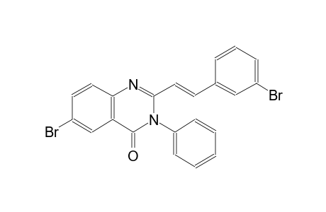 6-bromo-2-[(E)-2-(3-bromophenyl)ethenyl]-3-phenyl-4(3H)-quinazolinone