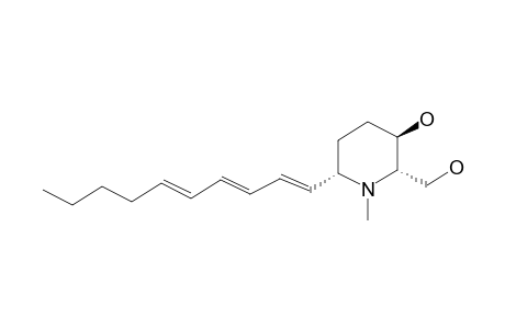 MICROPINE;2,3-TRNS-3,6-TRANS-1-METHYL-2-HYDROXYMETHYL-3-HYDROXY-6-(1'-E,3'-E,5'-E-DECATRIENYL)-PIPERIDINE