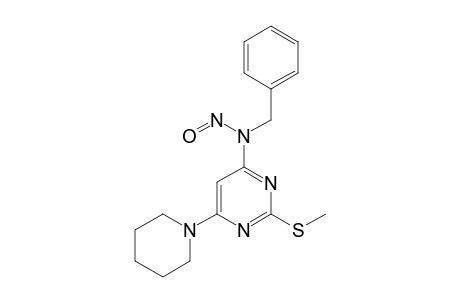 N-BENZYL-N-[2-METHYLTHIO-6-(PIPERIDIN-1-YL)-PYRIMIDIN-4-YL]-NITROUS-AMIDE