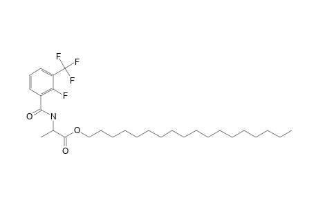 D-Alanine, N-(2-fluoro-3-trifluoromethylbenzoyl)-, octadecyl ester