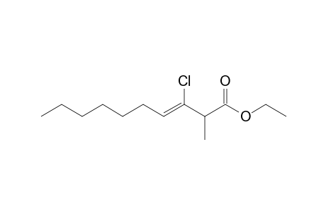 Ethyl 3-chloro-2-methyl-3-dectenoate