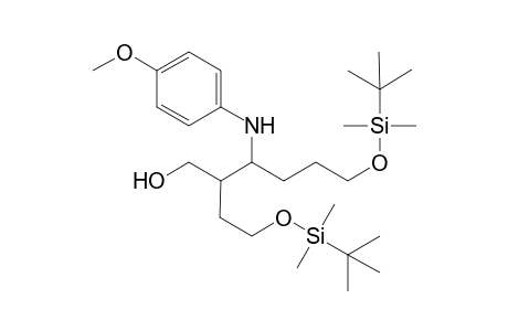 6-[(t-Butyl)dimethylsilyl-3-{2'-[(t-butyl)dimethylsilyl]-ethyl}-3-[(p-methoxyphenyl)amino]-hexan-1-ol