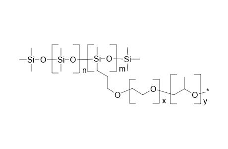 Poly(Dimethylsiloxane)-g-poly(oxyethylene)-beta-poly(oxypropylene)