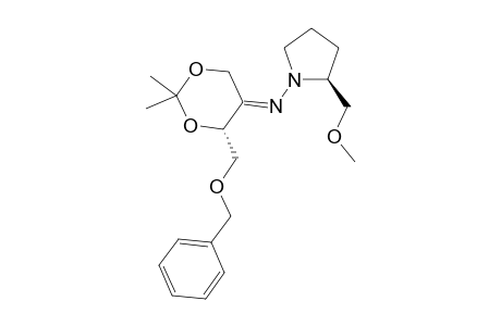 (E)-[(4R)-4-(benzoxymethyl)-2,2-dimethyl-1,3-dioxan-5-ylidene]-[(2S)-2-(methoxymethyl)pyrrolidino]amine