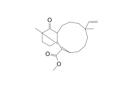12,7,3-trimethyl-12-ethenyl-7-methoxycarbonyl-spiro[4.9.0(3,8)]tetradecan-2-one