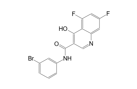 3-quinolinecarboxamide, N-(3-bromophenyl)-5,7-difluoro-4-hydroxy-