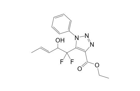 5-(1,1-Difluoro-2-hydroxy-3-pentenyl)-1-phenyl-1H-1,2,3-triazole-4-carboxylic acid ethyl ester