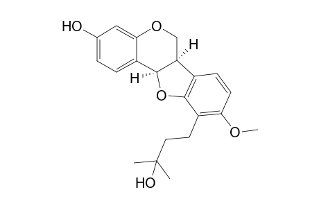 3-Hydroxy-10-(3-hydroxy-3-methylbutyl)-9-methoxypterocarpan