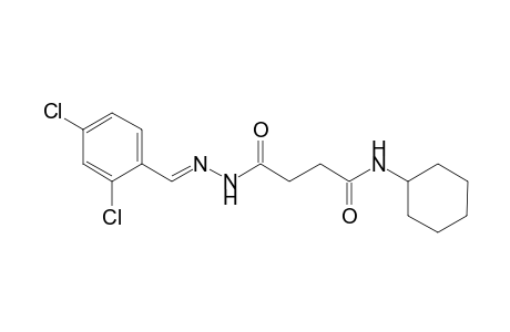N-Cyclohexyl-3-(2,4-dichloro-benzylidene-hydrazinocarbonyl)-propionamide