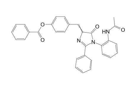 4-((1-(2-acetamidophenyl)-5-oxo-2-phenyl-1H-imidazol-4(5H)-ylidene) methyl)phenyl benzoate