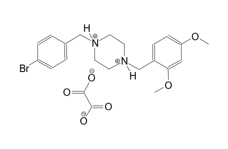 1-(4-bromobenzyl)-4-(2,4-dimethoxybenzyl)piperazinediium oxalate