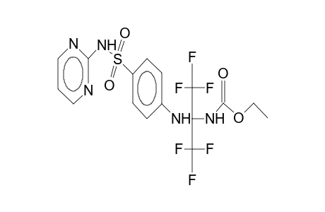 2-ethoxycarbamido-2-[4-(2-pyrimidinyl)aminosulphonylphenyl]amino-1,1,1,3,3,3-hexafluoropropane