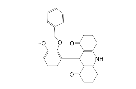 9-[2-(benzyloxy)-3-methoxyphenyl]-3,4,6,7,9,10-hexahydro-1,8(2H,5H)-acridinedione