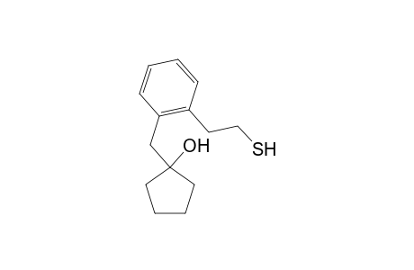 1-{[2-(2-Mercaptoethyl)phenyl]methyl}cyclopentanol