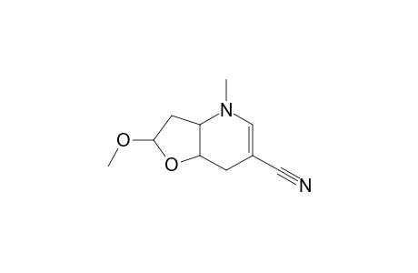 (3aRS,7aRS)-2-Methoxy-4-methyl-2,3,3a,4,7,7a-hexahydrofuro[3,2-b]pyridine-6-carbonitrile