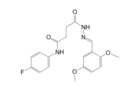 butanoic acid, 4-[(4-fluorophenyl)amino]-4-oxo-, 2-[(E)-(2,5-dimethoxyphenyl)methylidene]hydrazide