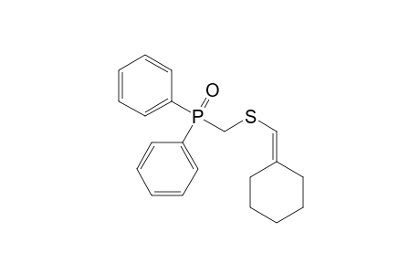 (Diphenylphosphinoyl)methyl[(cyclohexylidenemethyl)sulfide