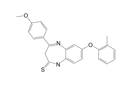 2,3-DIHYDRO-4-(PARA-METHOXYPHENYL)-7-(ORTHO-METHYLPHENYL)-1H-1,5-BENZODIAZEPINE-2-THIONE