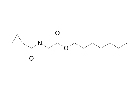 Sarcosine, N-cyclopropylcarbonyl-, heptyl ester