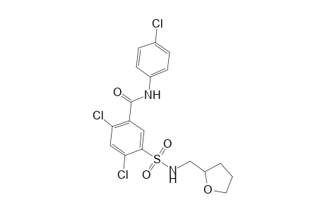 Benzamide, 2,4-dichloro-N-(4-chlorophenyl)-5-[[[(tetrahydro-2-furanyl)methyl]amino]sulfonyl]-