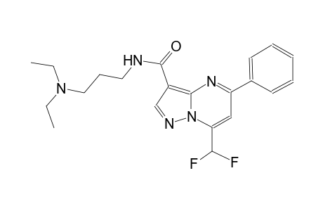 N-[3-(diethylamino)propyl]-7-(difluoromethyl)-5-phenylpyrazolo[1,5-a]pyrimidine-3-carboxamide