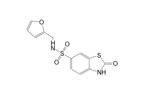 N-(2-furylmethyl)-2-oxo-2,3-dihydro-1,3-benzothiazole-6-sulfonamide