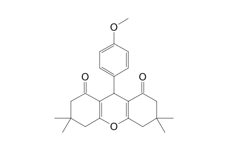 9-(4-methoxyphenyl)-3,3,6,6-tetramethyl-4,5,7,9-tetrahydro-2H-xanthene-1,8-quinone